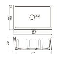 Mikura 76 Dali Natceramic/white белый